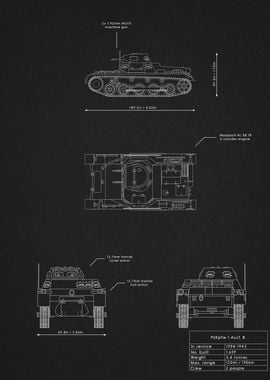 PzKpfw I Ausf B Blueprint