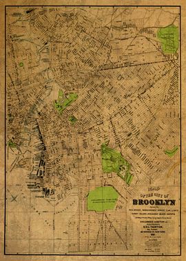 Map of Brooklyn 1883