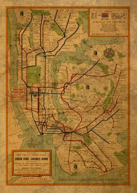 NYC Subway Map  1954