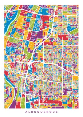 Albuquerque New Mexico Map