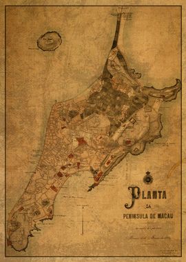 Map of Macau 1889