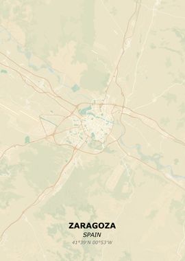 ZARAGOZA city map