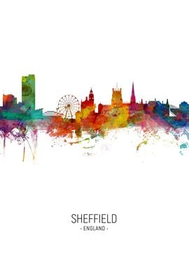 Sheffield England Skyline