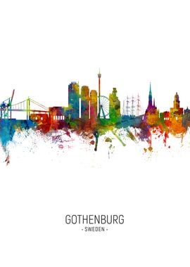 Gothenburg Sweden Skyline