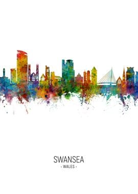 Swansea Wales Skyline