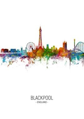 Blackpool England Skyline