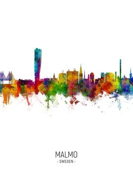 Malmo Sweden Skyline