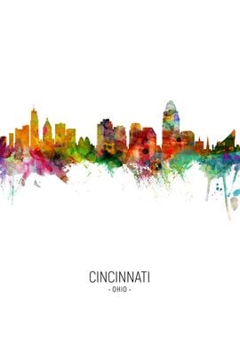 Cincinnati Ohio Skyline