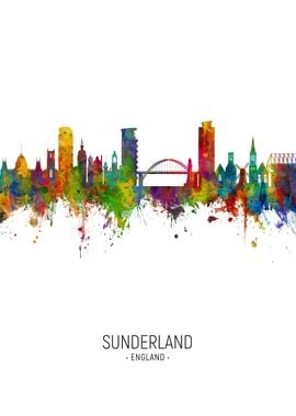 Sunderland England Skyline