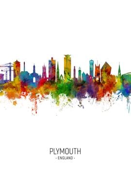 Plymouth England Skyline