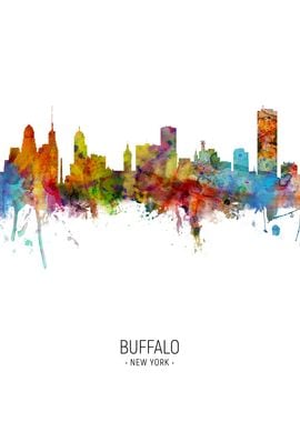 Buffalo New York Skyline