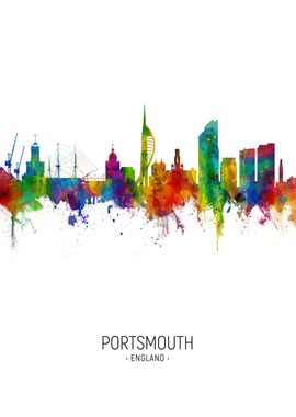 Portsmouth England Skyline