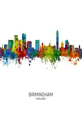 Birmingham England Skyline