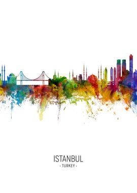 Istanbul Turkey Skyline