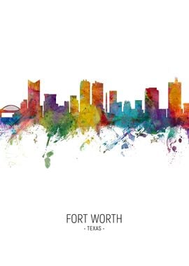 Fort Worth Texas Skyline