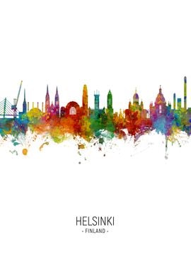 Helsinki Finland Skyline