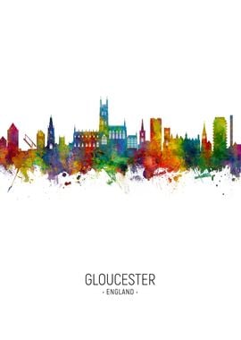 Gloucester England Skyline