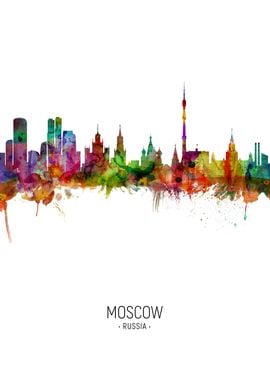 Moscow Russia Skyline