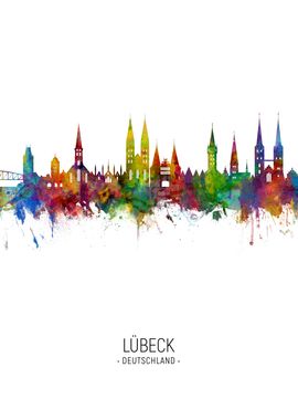 Lbeck Germany Skyline