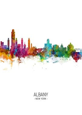 Albany New York Skyline