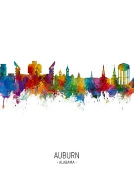 Auburn Alabama Skyline