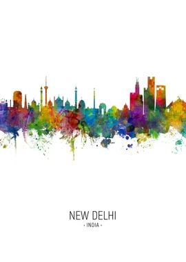 New Delhi India Skyline