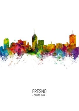 Fresno California Skyline