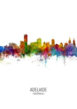 Adelaide Australia Skyline