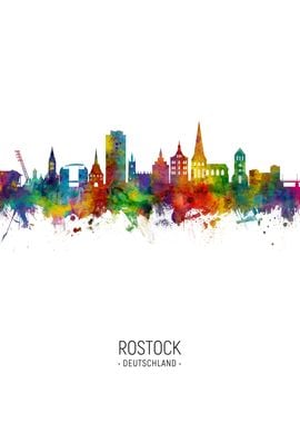 Rostock Germany Skyline