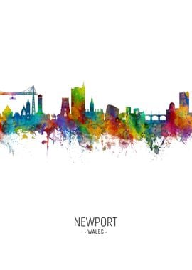 Newport Wales Skyline