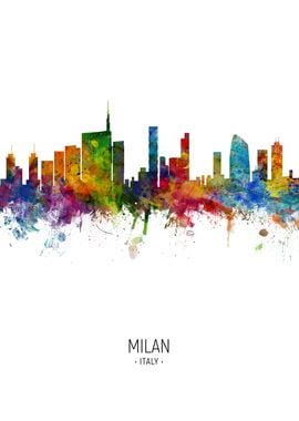 Milan Italy Skyline