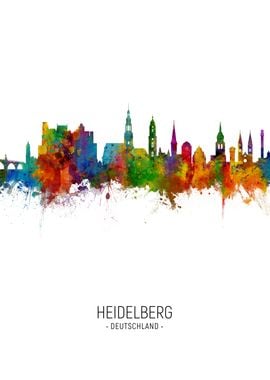 Heidelberg Germany Skyline