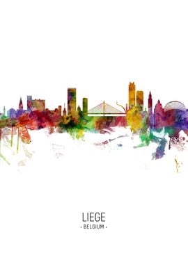 Liege Belgium Skyline