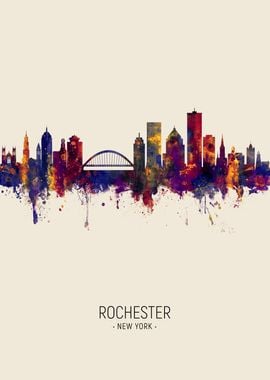 Rochester New York Skyline