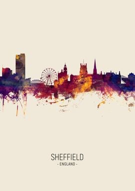 Sheffield England Skyline