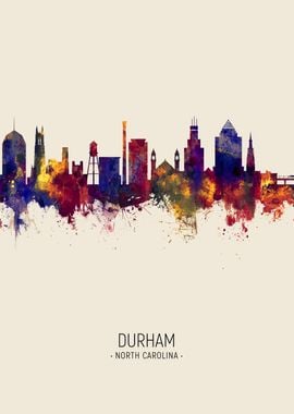 Durham NC USA Skyline