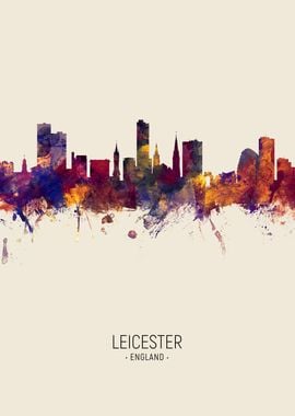 Leicester England Skyline