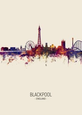 Blackpool England Skyline