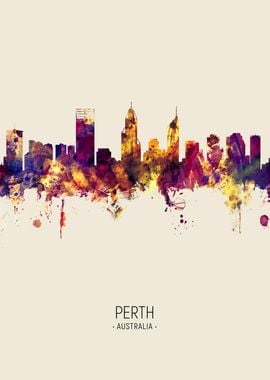 Perth Australia Skyline