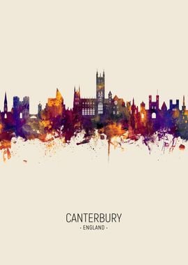 Canterbury England Skyline