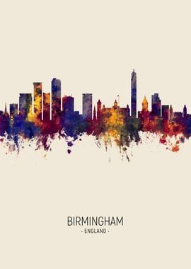 Birmingham England Skyline