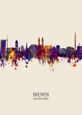 Bremen Germany Skyline