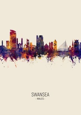 Swansea Wales Skyline