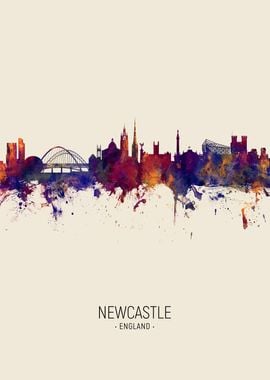 Newcastle England Skyline