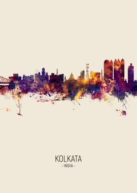 Kolkata India Skyline