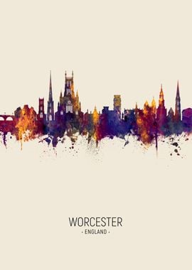 Worcester England Skyline