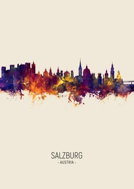 Salzburg Austria Skyline