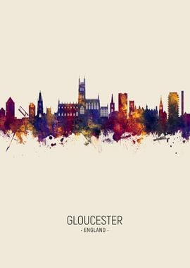 Gloucester England Skyline