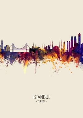 Istanbul Turkey Skyline