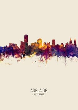 Adelaide Australia Skyline